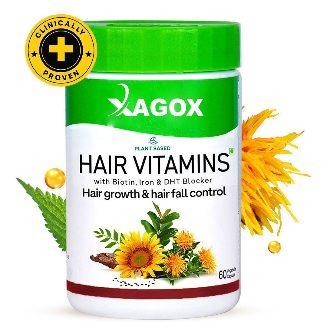 Xagox® Hair Vitamins for Hair Re-Growth - 60 Capsules