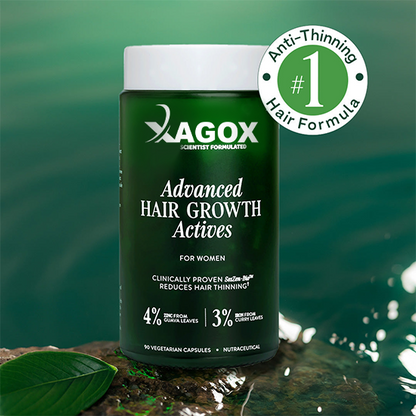 Xagox® Advanced Hair Growth Actives | Anti-Thinning Hair Formula for Women - 90 Capsules